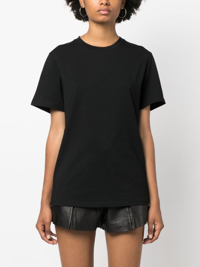 Shop Iro Asadia Logo-print Cotton T-shirt In Schwarz
