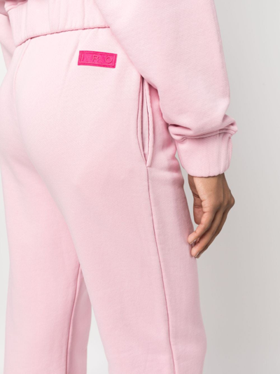 Shop Iro Jada Drawstring-waistband Track Pants In Rosa