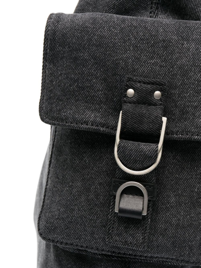 Shop Blumarine Multiple-pocket Denim Tote Bag In Grau