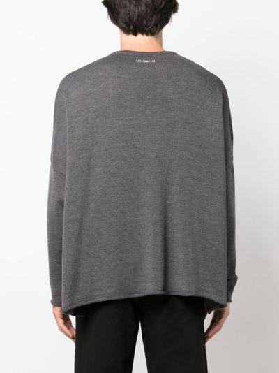 Shop Société Anonyme Unbropullsa Virgin-wool Jumper In Grau