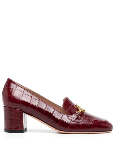 Shop Bally Obrien 60mm Leather Pumps In Red