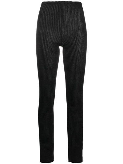 Shop A. Roege Hove Emma Slit-ankle Trousers In Schwarz
