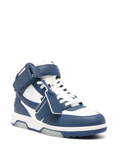 Shop Off-white Out-of-office High-top Sneakers In Blau