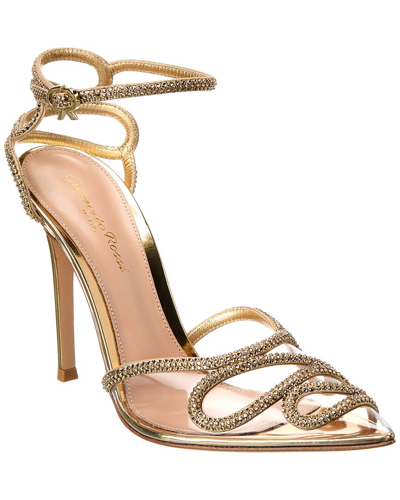 Shop Gianvito Rossi Leather Pump In Gold