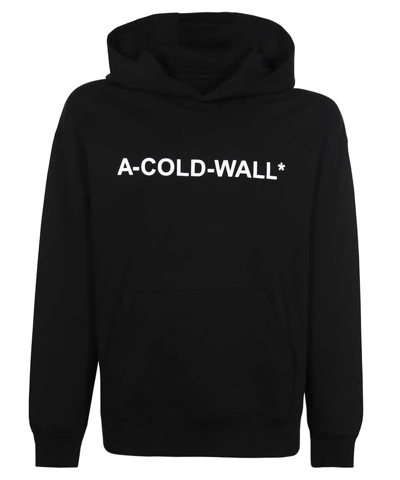 Shop A-cold-wall* A Cold Wall Essentials Logo Hoodie In Black