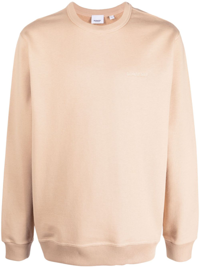 Shop Burberry Check Ekd Cotton Sweatshirt In Multi-colored
