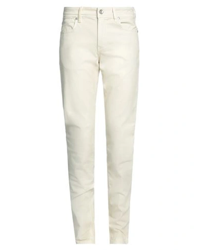 Shop Re-hash Re_hash Man Pants Beige Size 31 Cotton, Elastane