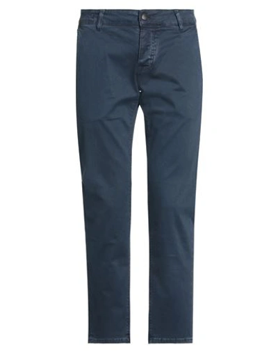 Shop Mc Denimerie Man Pants Blue Size 31 Cotton, Elastane