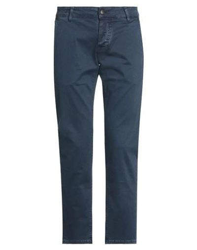 Mc Denimerie Man Pants Blue Size 31 Cotton, Elastane In Blue
