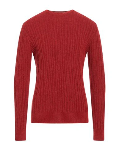 Diktat Man Sweater Red Size Xxl Wool, Acrylic, Polyamide, Elastane In Red