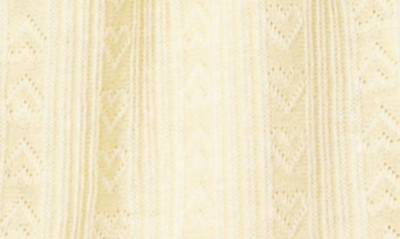 Edikted Women's Irene Low Rise Pointelle Micro Shorts In Yellow