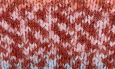 Shop Acne Studios Rusilla Pixel Gradient Wool & Alpaca Blend Sweater In Brown/ Blue Multi