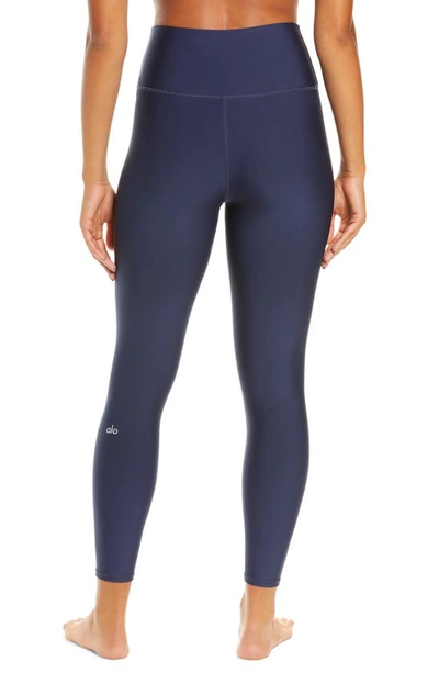 Shop Alo Yoga Airlift High Waist Leggings In True Navy