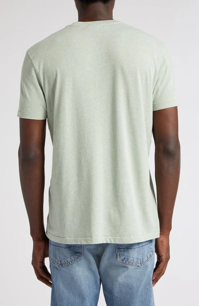 Tom Ford Mélange Crewneck T-shirt In Mint