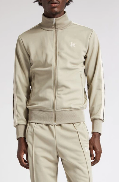 Palm Angels Pa Monogram Classic Track Jacket In Grey