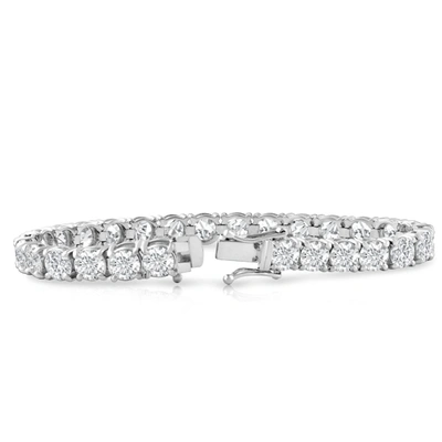 Pompeii3 20 Ct Lab Grown Diamond Tennis Bracelet 14k White Gold 7" In Multi