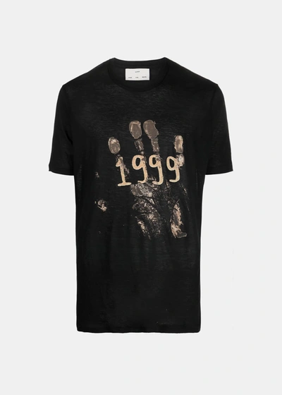 Shop Song For The Mute Black "1999 Hand" Slim Tee