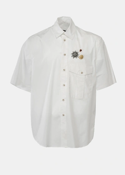 Shop Song For The Mute White Military Shirt