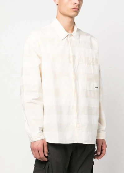 Shop Sunnei White Stripe-pattern Shirt In White Stripes