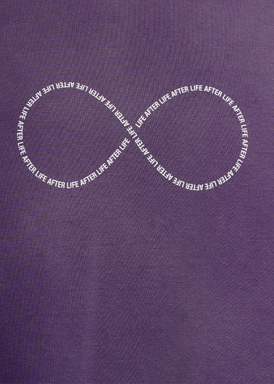 Shop Vetements Washed Purple Life After Life Infinity Sweatshirt