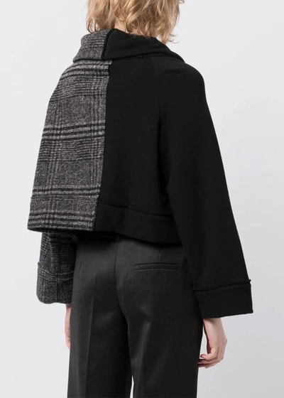 Shop Y's Black Asymmetric Cropped Jacket