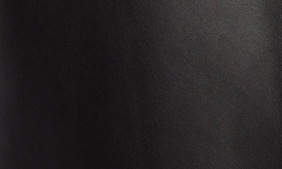Shop Attico Single Breasted Leather Blazer In Black