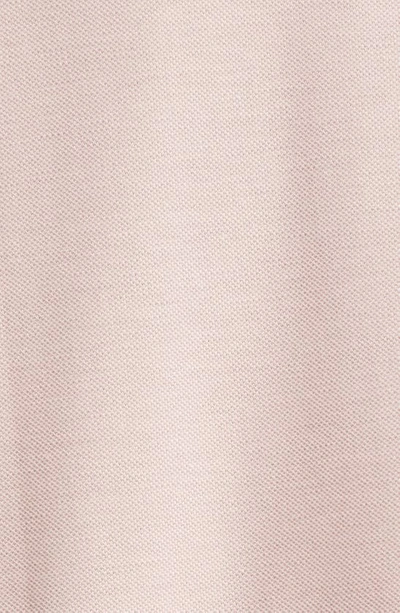 Shop Sunspel Solid Piqué Polo In Shell Pink