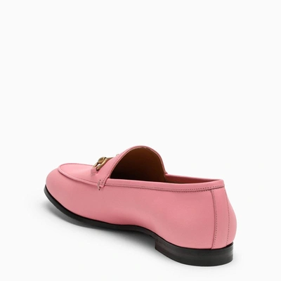 Shop Gucci Pink Jordaan Loafers Women