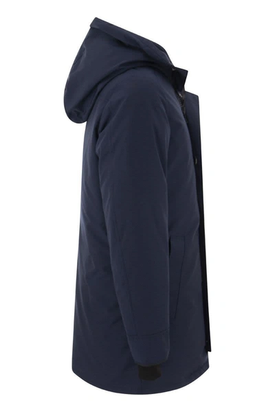 Shop Canada Goose Chateau - Hooded Parka In Navy Blue