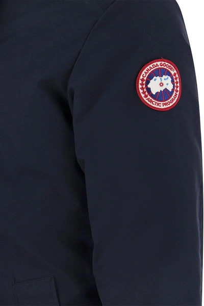 Shop Canada Goose Chateau - Hooded Parka In Navy Blue