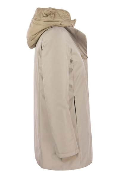 Shop Fay Toggle - Double Front Parka In Cream
