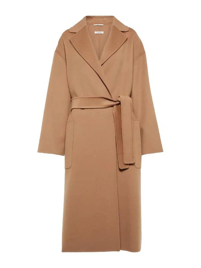 Shop 's Max Mara Nina Wool Coat In Camel
