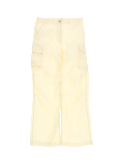 Shop Our Legacy Trousers In Pearl Beige Cotton Chinz