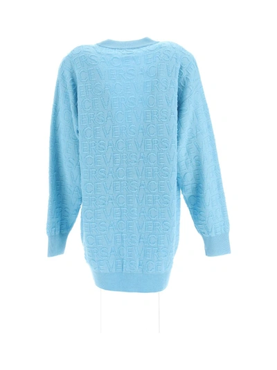 Shop Versace Knitwear In Blue