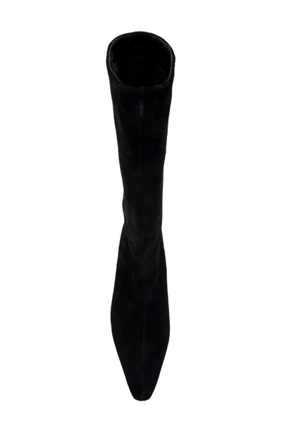 Shop Kenneth Cole Meryl Pointed Toe Boot In Black Suede