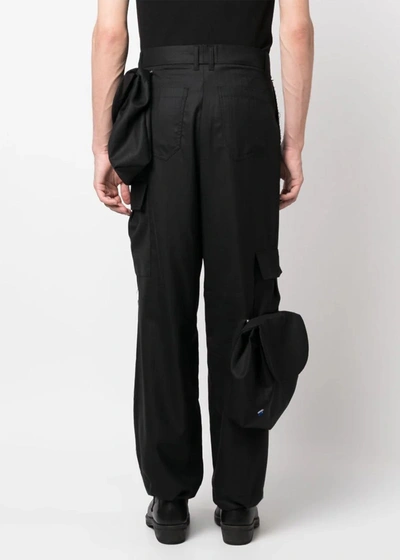 Shop Ader Error Black Cargo Pants