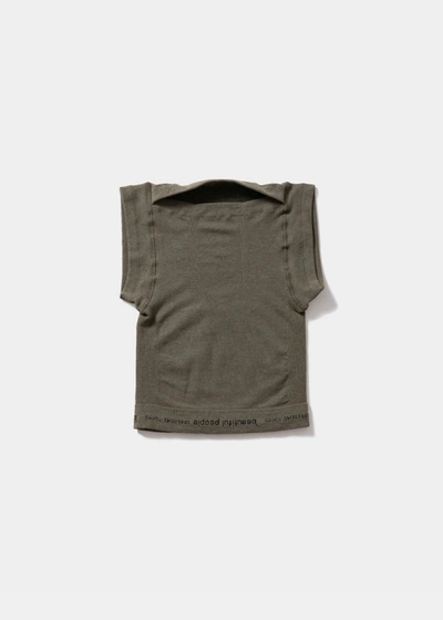 Shop Beautiful People Olive Boxer Top