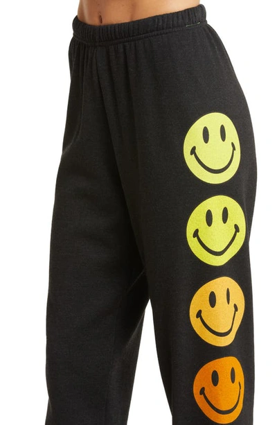 Shop Aviator Nation Smiley Sunset Sweatpants In Black