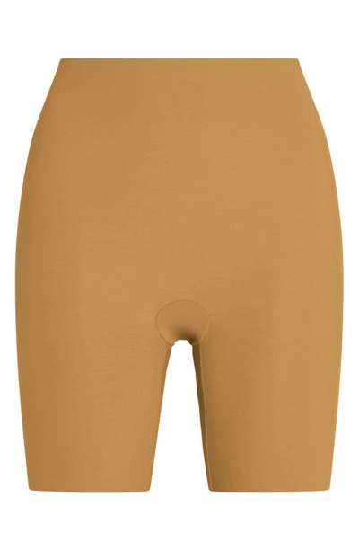Shop Commando Control High Waist Shaping Shorts In Caramel