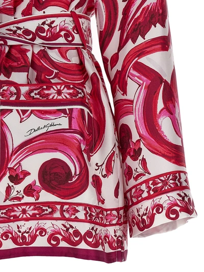 Shop Dolce & Gabbana Maiolica Shirt Shirt, Blouse Fuchsia