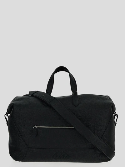 Shop Alexander Mcqueen Duffle Bag In Black