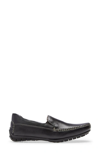 Shop Johnston & Murphy Cort Whipstitch Driving Loafer In Black