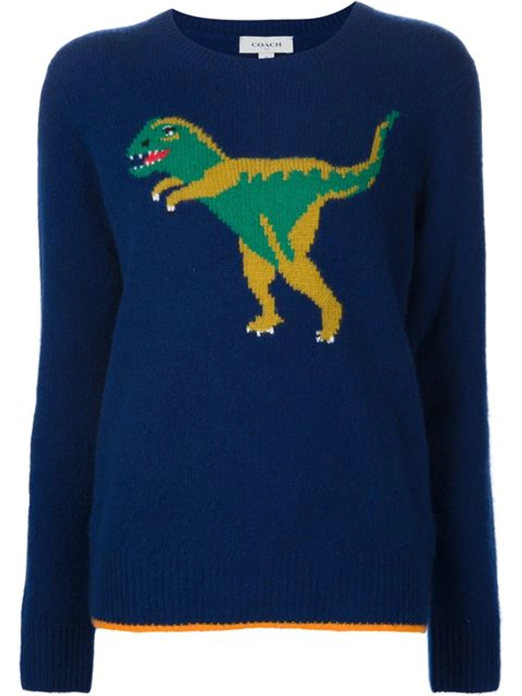 Rexy Sweater Coach Dinosaur Sweatshirt Coach Intarsia Dinosaur