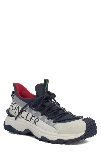 Shop Moncler Trailgrip Lite 2 Low Top Sneaker In Blue/ White