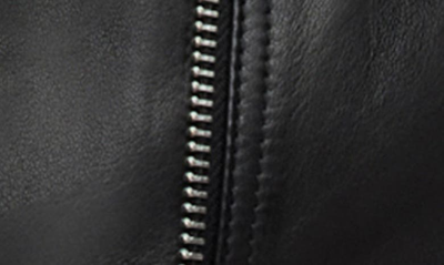 Shop Allsaints Larna Leather Biker Jacket In Black