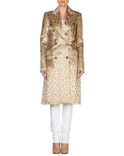 Shop Michael Kors Coat In Sand