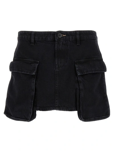 Shop 3x1 Cargo Mini Skirt In Black
