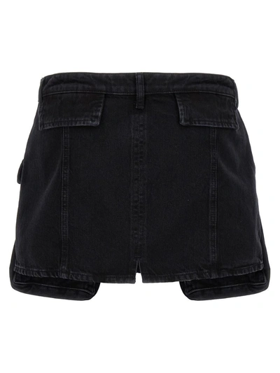 Shop 3x1 Cargo Mini Skirt In Black