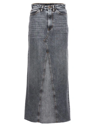 Shop 3x1 'charlotte' Long Skirt In Gray