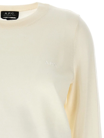 Shop Apc A.p.c. 'virginie' Sweater In White